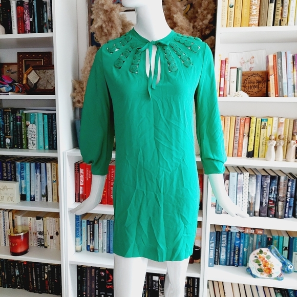 Diane Von Furstenberg Vintage Silk Mid- Length Dress P514 - Picture 1 of 10